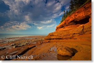 Red Rocks, Bay of Fundy at Burntcoat Head, Nova Scotia