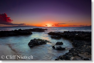 Sunset at Kamaole Beach
