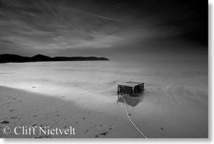Lobster Trap at High Tide, Dingwall, Nova Scotia