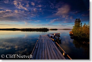 Main dock at Selwyn Lake Lodge
